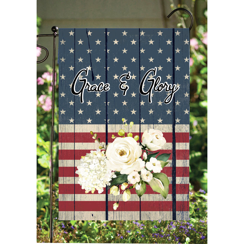 Flags Galore Decor and More Grace and Glory 2Sided Polyester 18 x 12 in. Garden Flag Wayfair